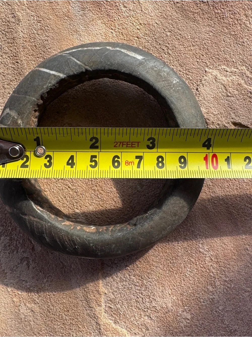 Old Stone Mali Marble Bracelet – African Kasena Tribal Bangle ~ Vintage Ethnic - Picture 8 of 10